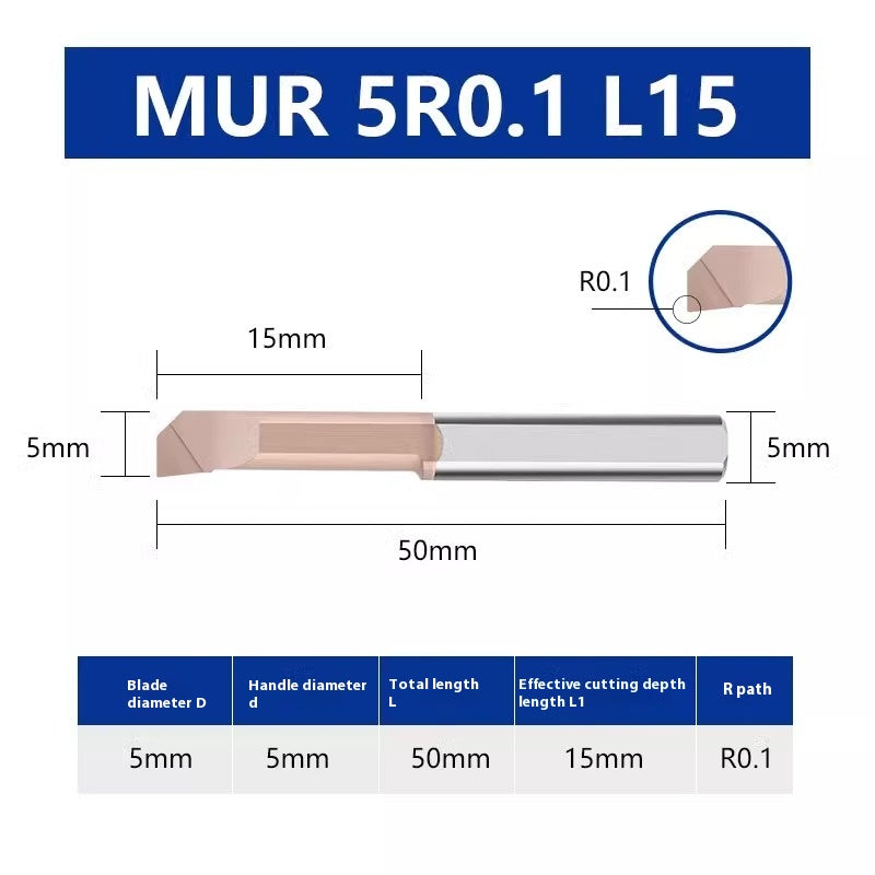 1130-MUR Small Bore Bore Cutter Small Bore Boring Bar Integral Tungsten Carbide SBUR6 90 Degree Flat Bottom Small Bore Bore Cutter Shandong Denso Pricision Tools Co.,Ltd.